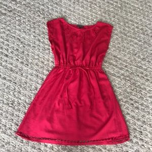 Hot pink dress with cut outs